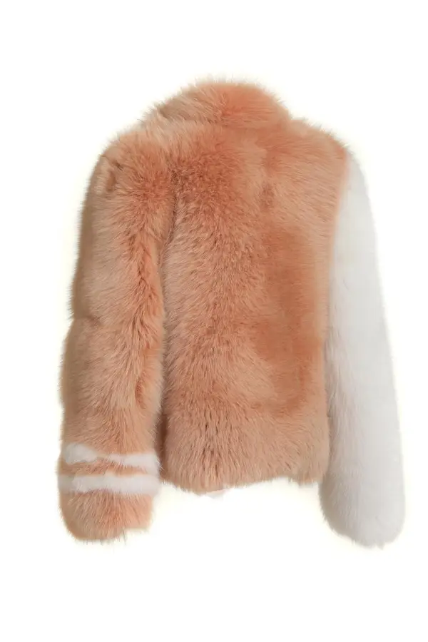 Ginger Fox Fur waist Length Jacket