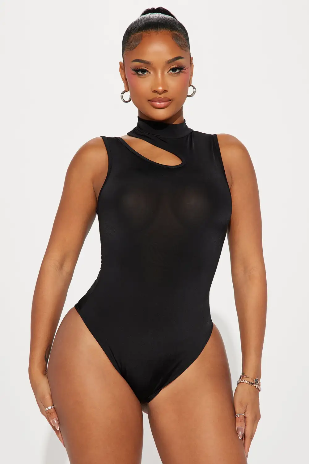 Making Changes Cut Out Bodysuit - Black