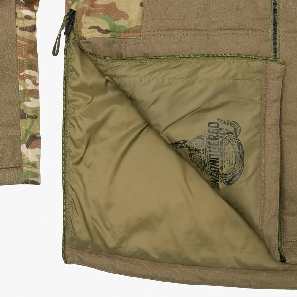 Men's Farthermost Cold-Weather Water-Resistant Weatherproof Insulated Warm Cotton-Nylon Shell Tactical Jacket