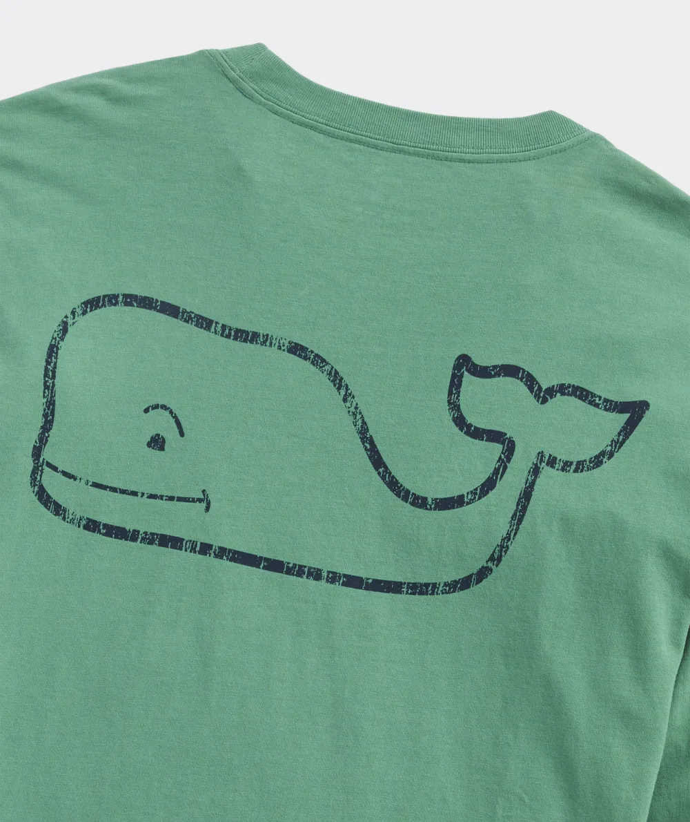 Vintage Whale Long-Sleeve Pocket Tee