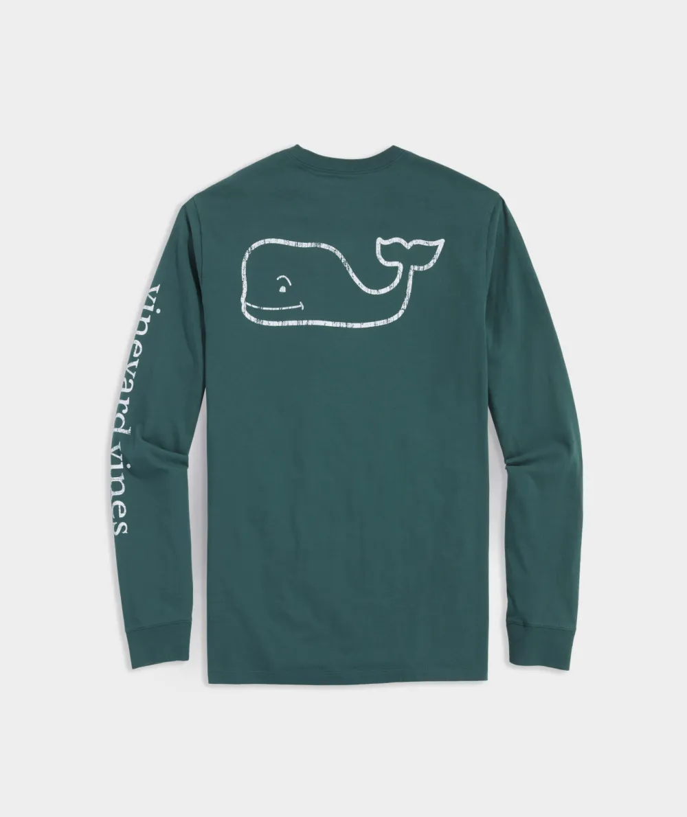 Vintage Whale Long-Sleeve Pocket Tee