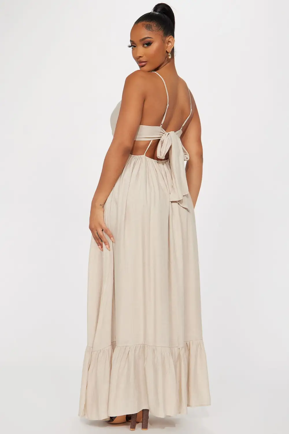 Sweet Memories Maxi Dress - Taupe