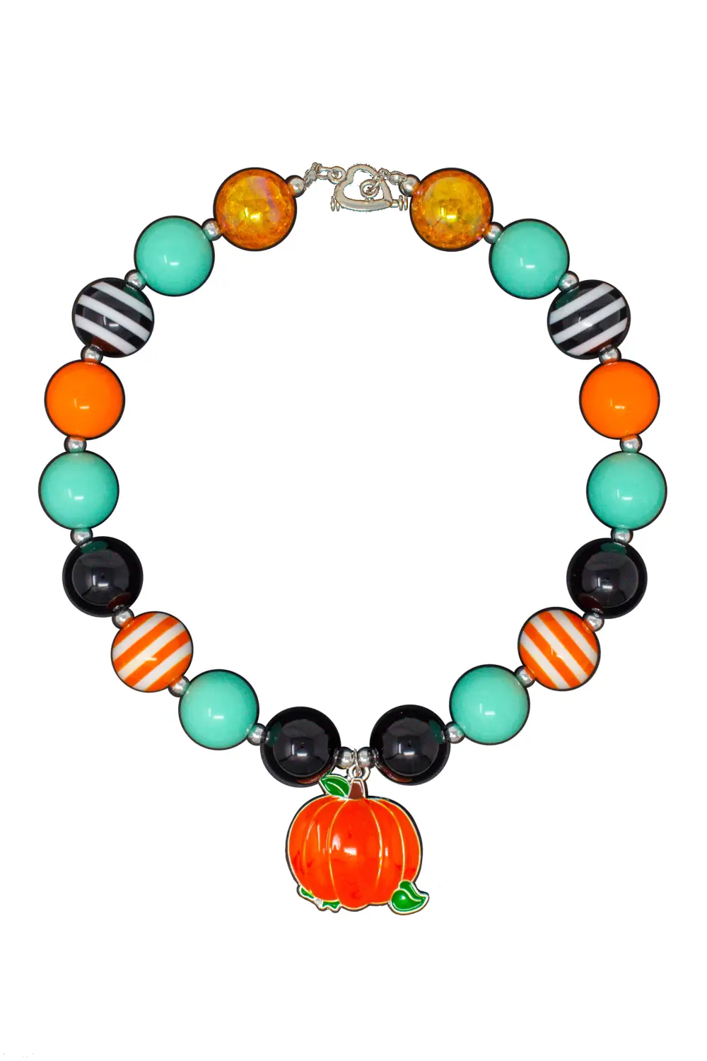 Mint Pumpkin Bubblegum Necklace