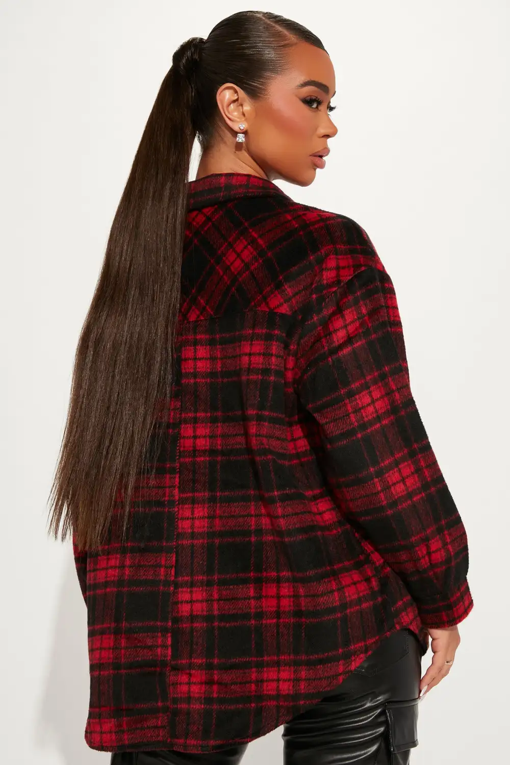 Check Ya Later Flannel Top - Red/combo