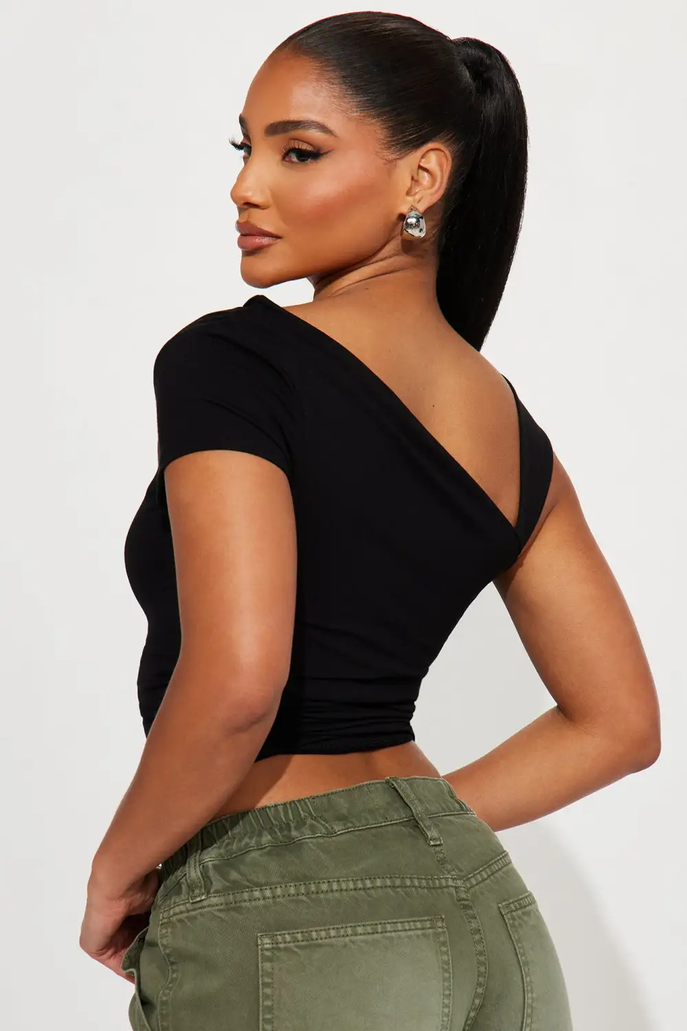 Ren One Shoulder Top - Black