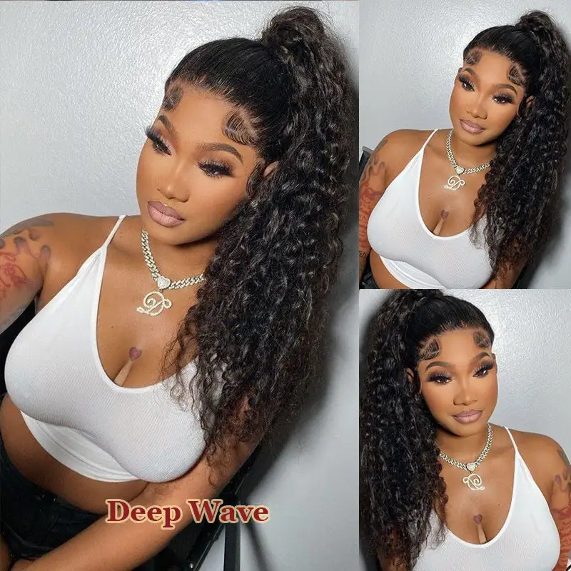 Invisi-Strap Full Lace Wig | Snug Fit 180% Density Deep Water Wave 100% Virgin Human Hair