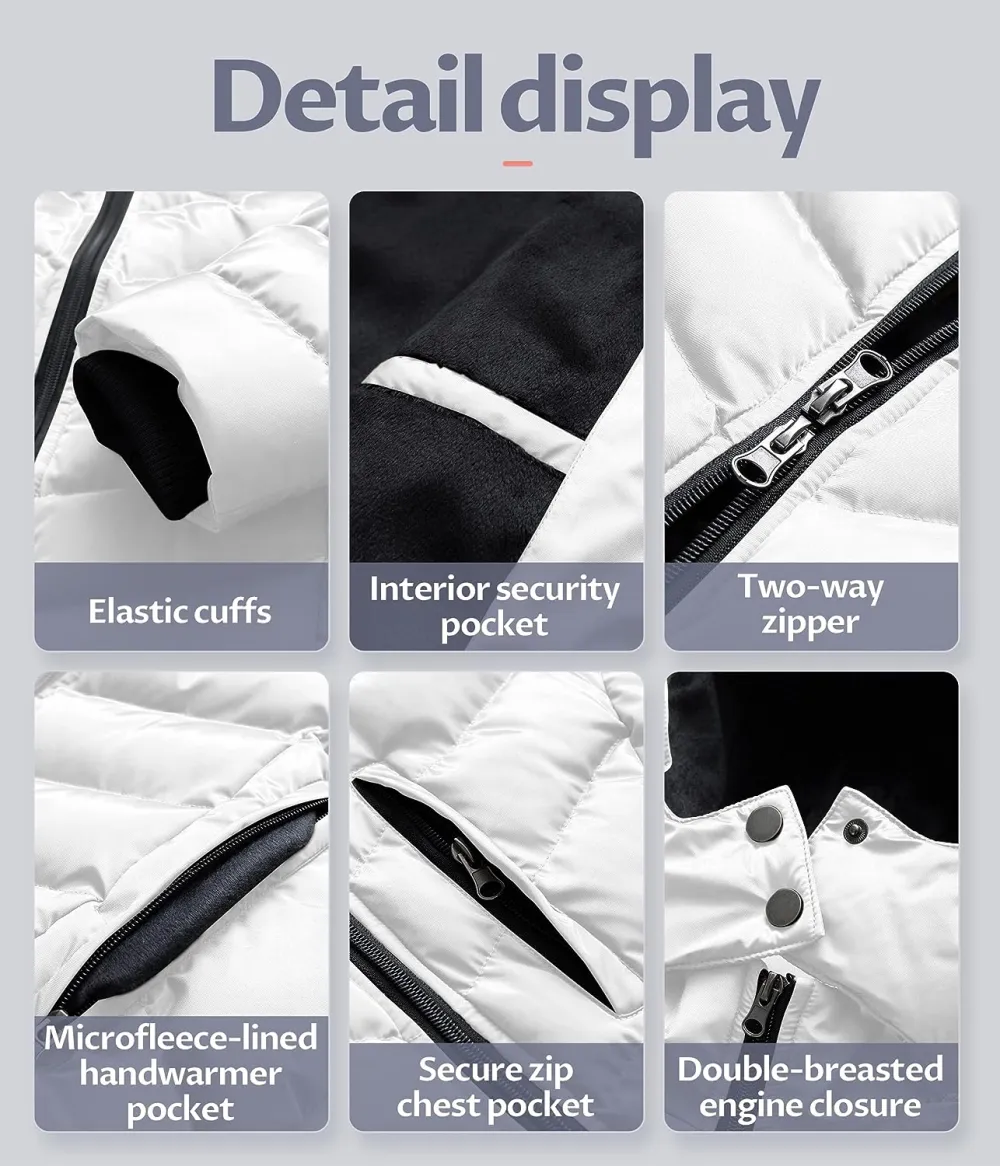 US Women's Winter Hooded Coat Waterproof Warm Long Puffer Jacket Parka