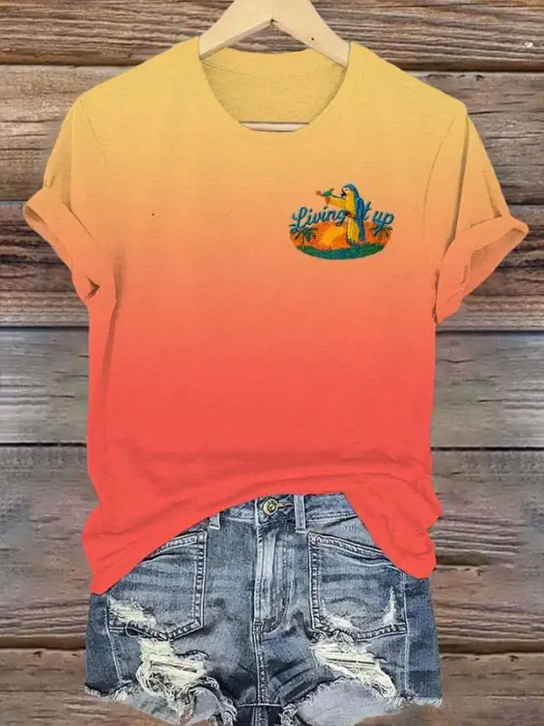 Women's Living It Up Print Shirt