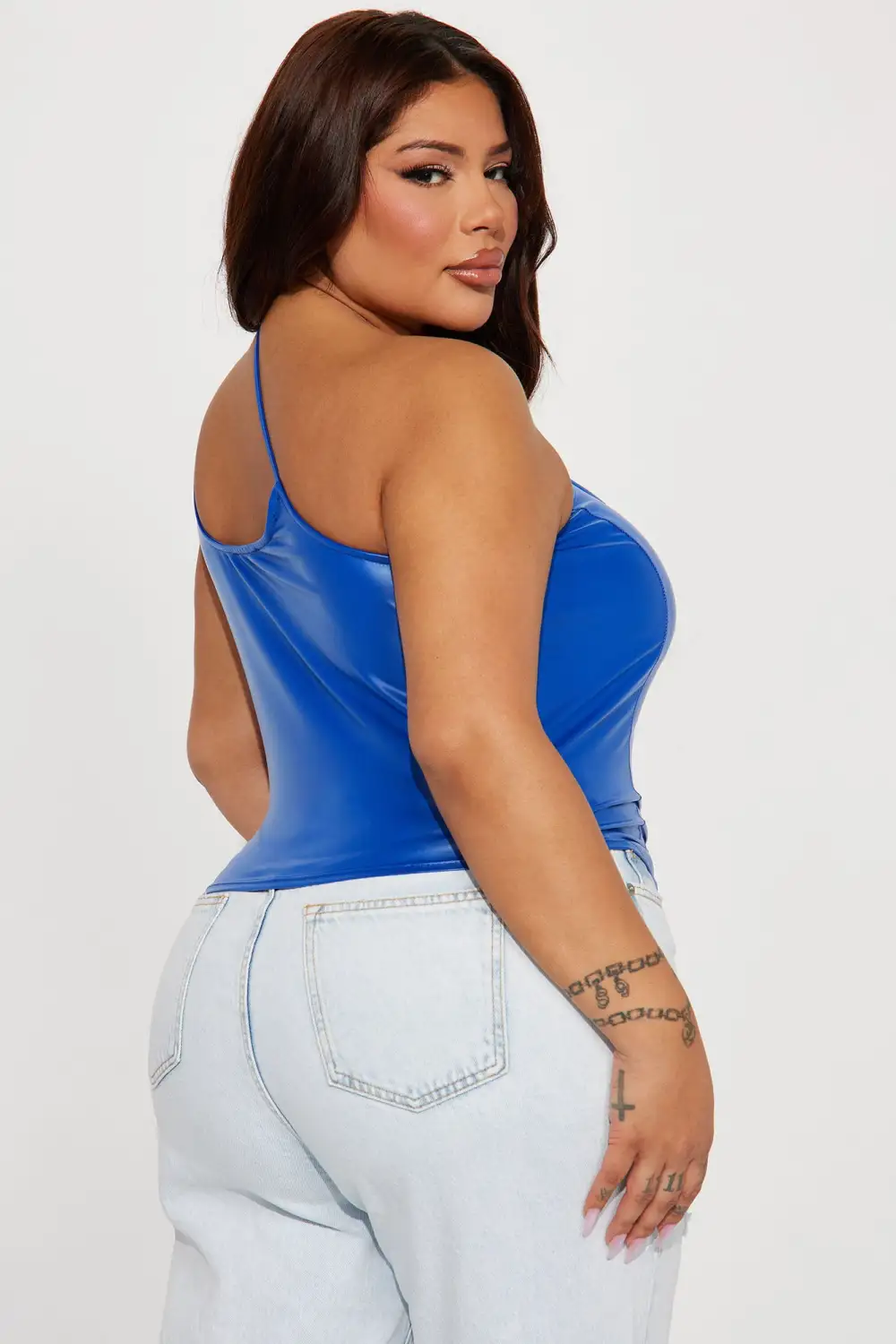 Crazy In Love One Shoulder Top - Cobalt Blue