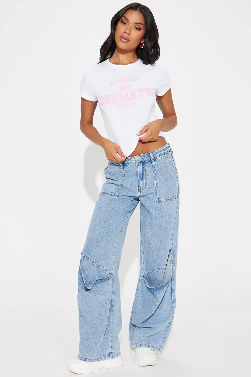 Logical Conclusion Baggy Straight Leg Jeans - Light Wash