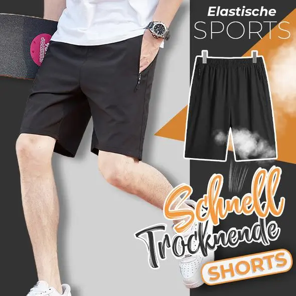 Quick-Drying Stretch Sports Shorts Pants