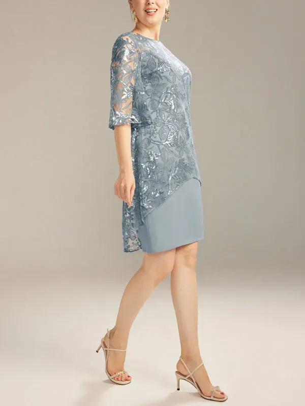 Noble Lace Chiffon Mesh Women's Dress