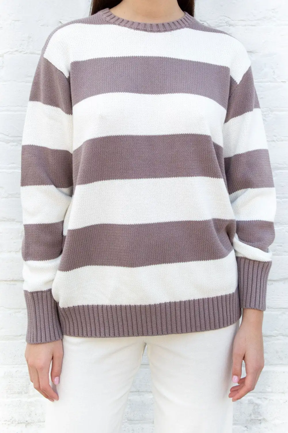 Brianna Cotton Thick Stripe Sweater