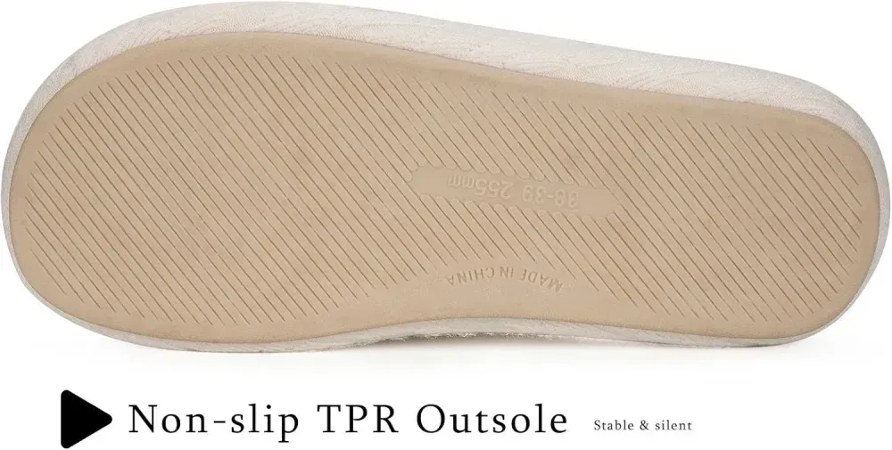 Slippers for Women Memory Foam Open Toe House Slippers Cute Comfy Bedroom Slides Slip on Slippers for Summer Indoor