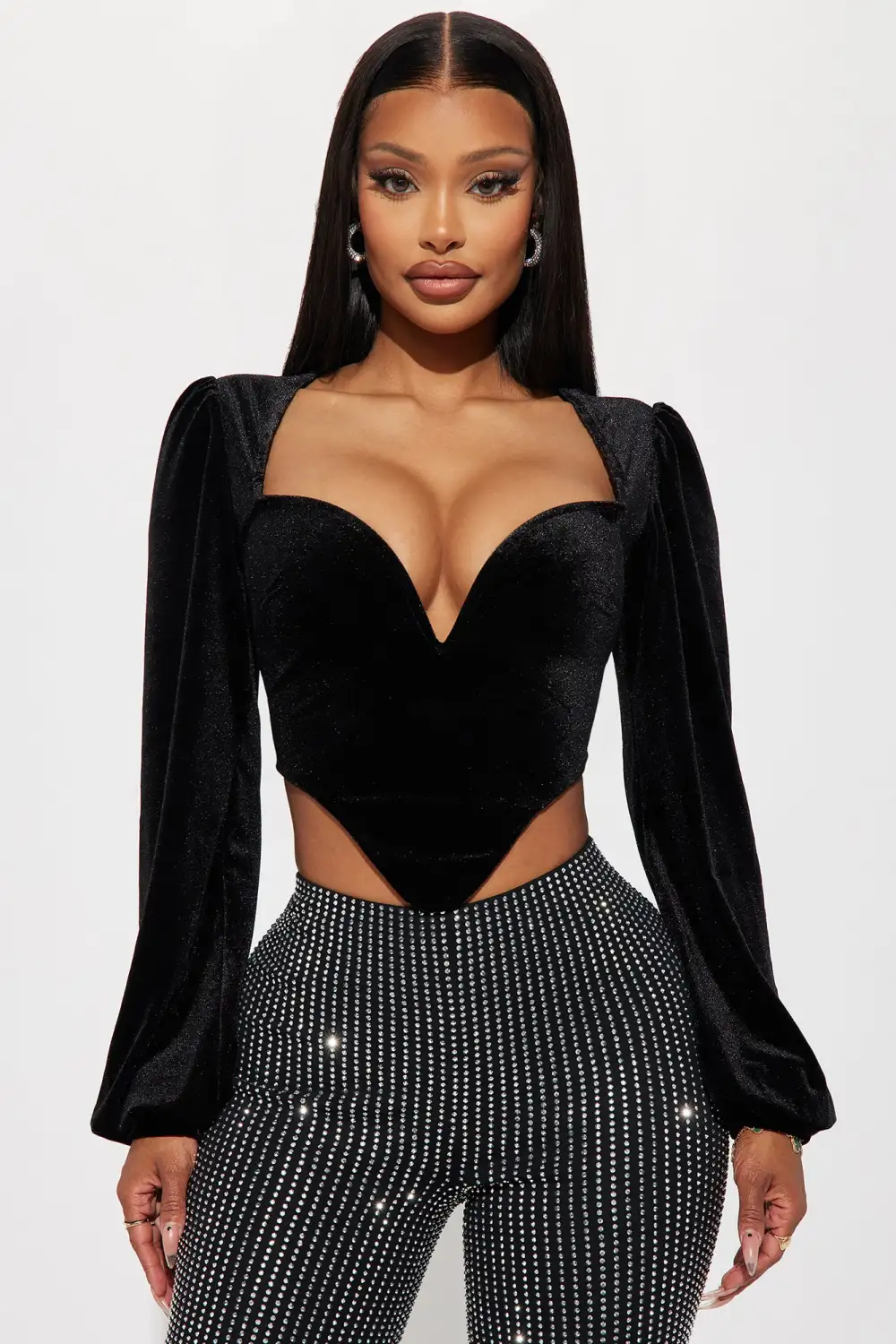 Bad Romance Velvet Top - Black