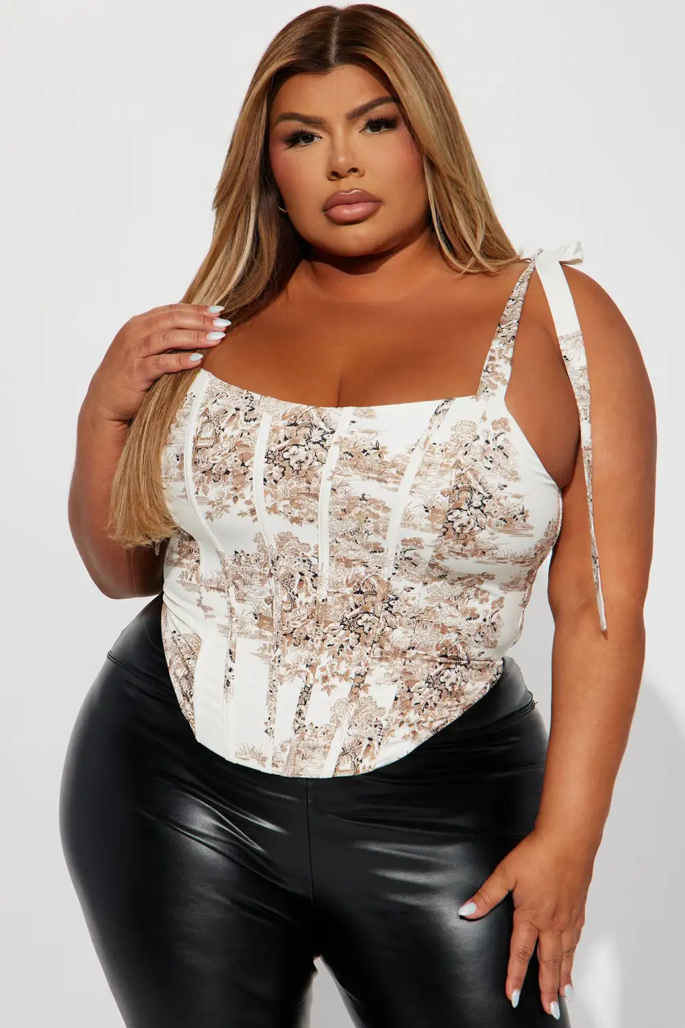 Something Special Corset Top - Ivory/combo