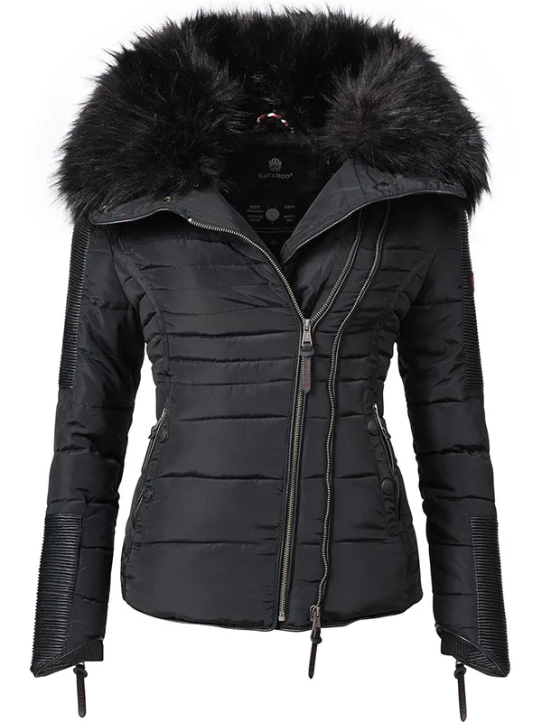 Ladies hooded warm winter jacket
