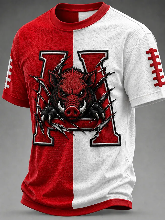 Men's Football Fan Waffle T-Shirt