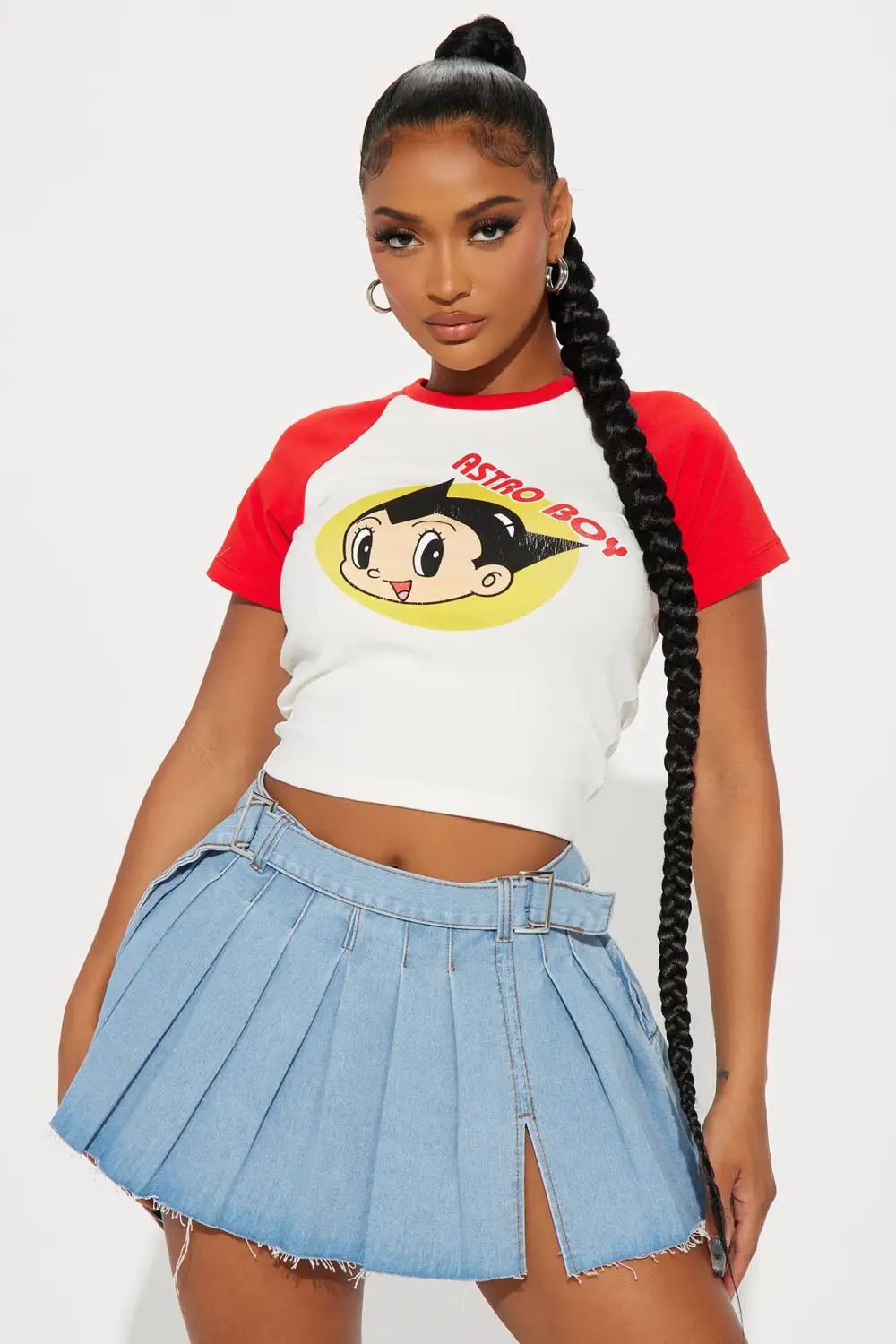 Astro Boy Raglan Top - Red/combo