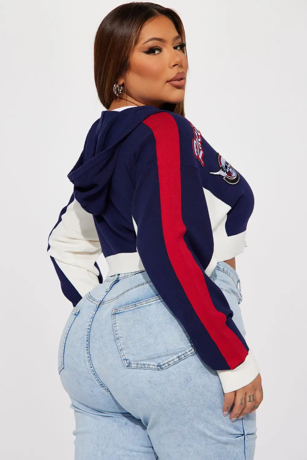 Rough Racer Moto Sweater - Navy/combo