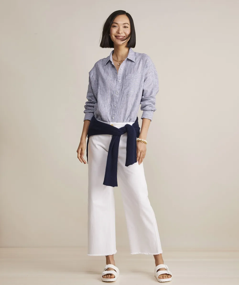 Linen Weekend Button-Down