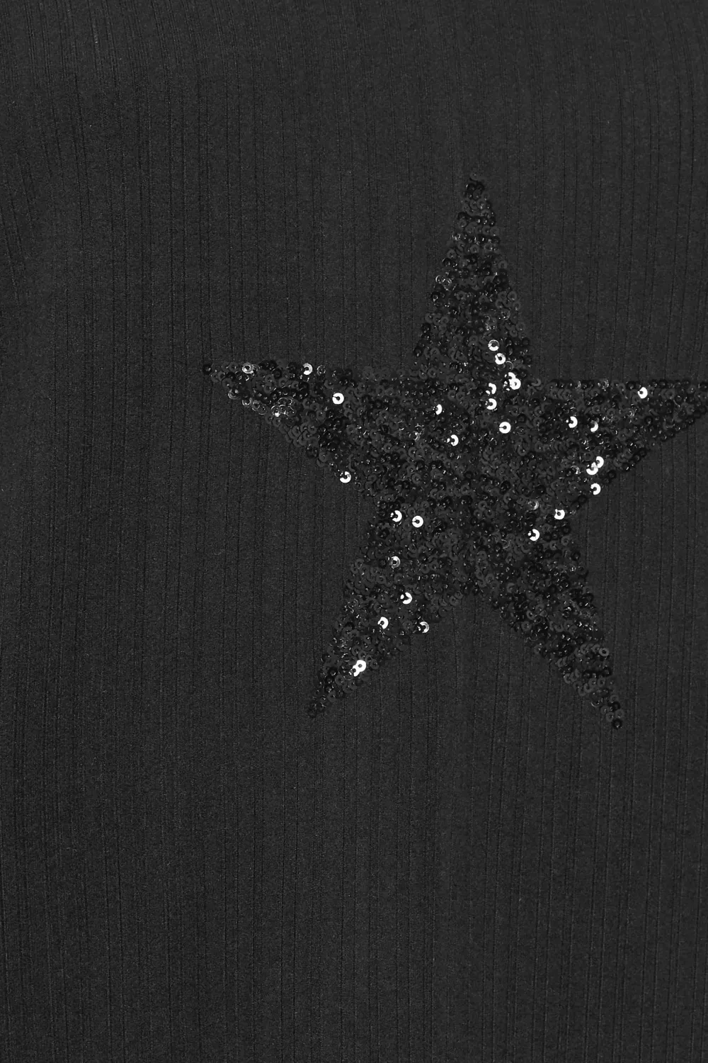 YOURS Curve Black Star Sequin Sweatshirt