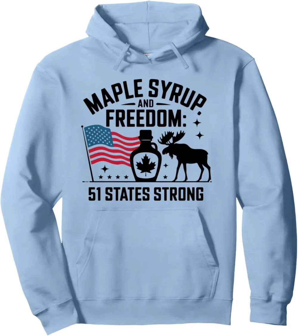 51st States Strong Canada America USA Pullover Hoodie