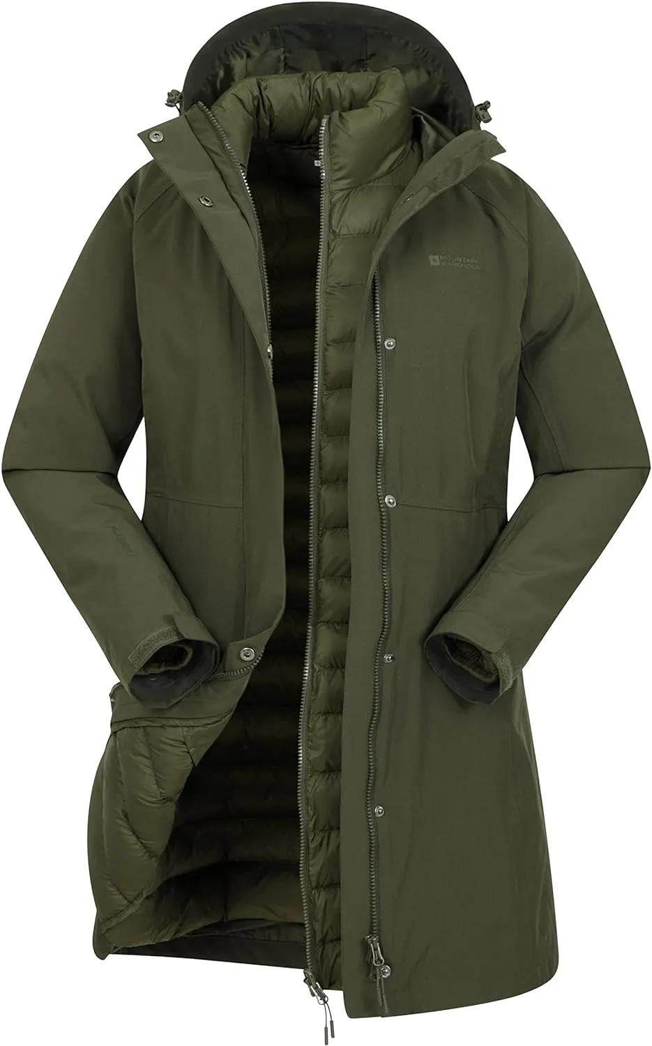 Mountain Warehouse Alaskan Womens Long 3 in 1 Jacket
