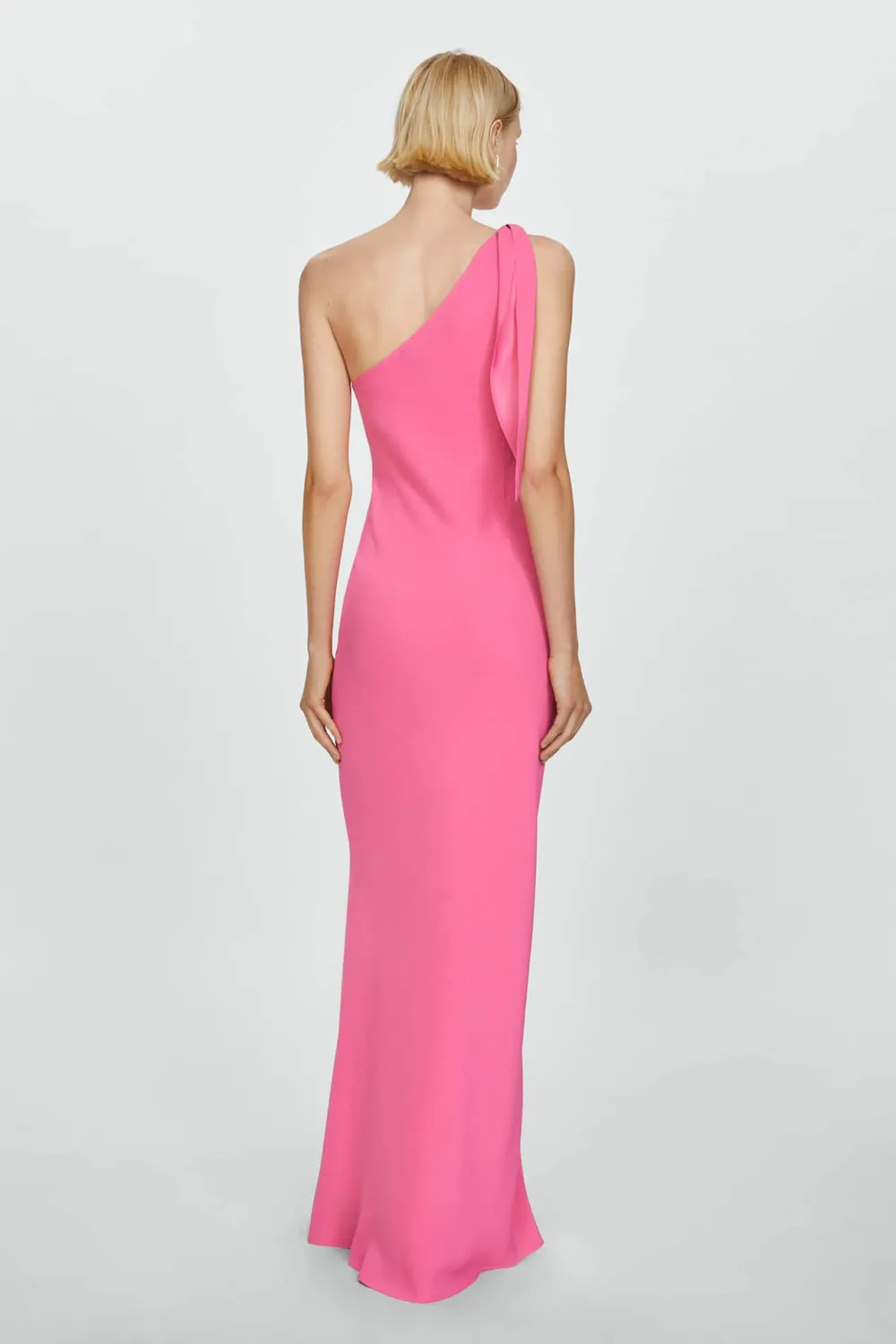 Asymmetric bow dress