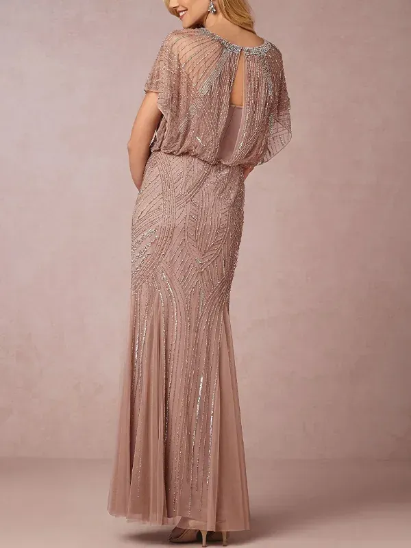 Elegant Fashion Mesh Maxi Dress