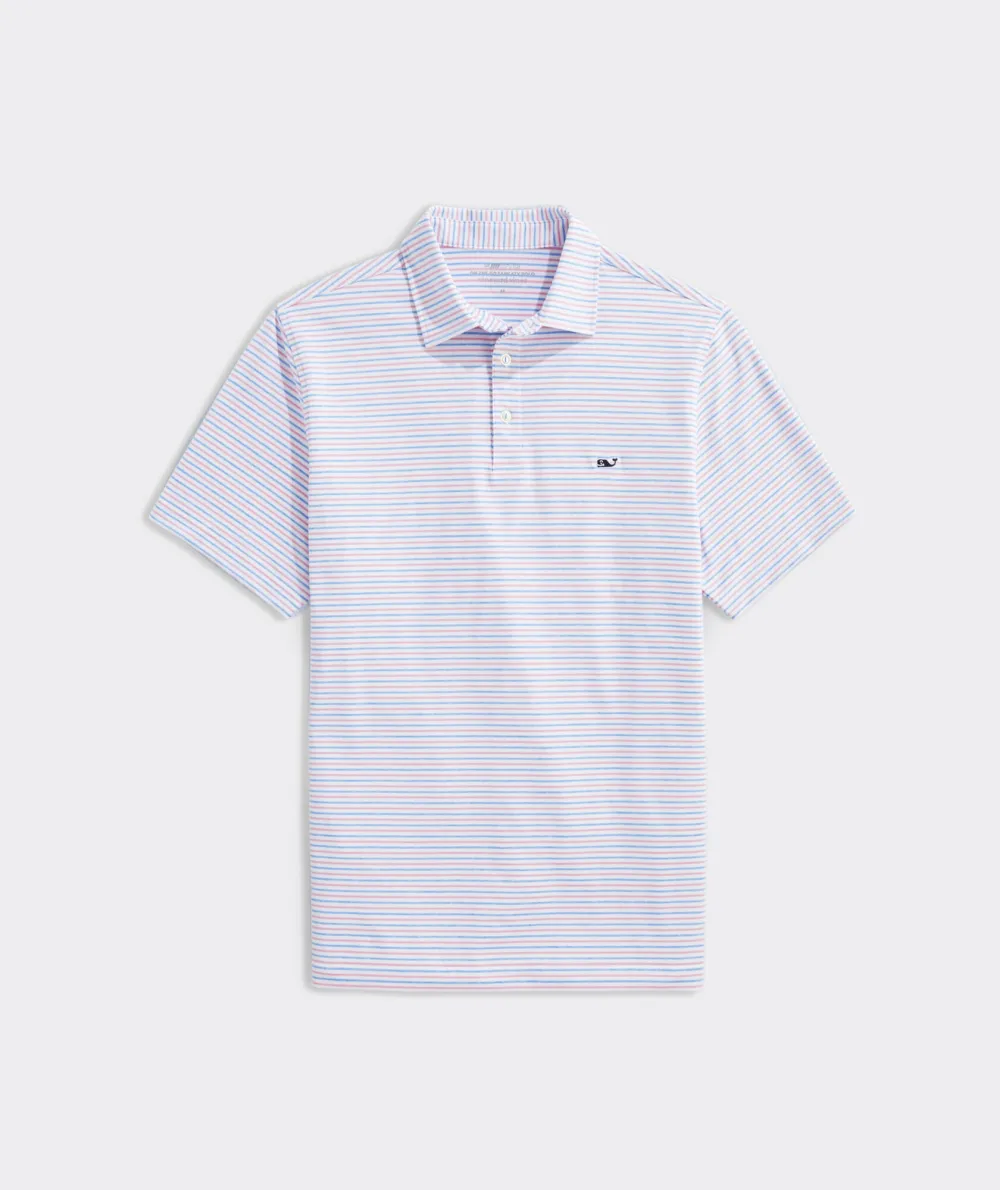 Tri-Color Bradley Stripe Sankaty Polo