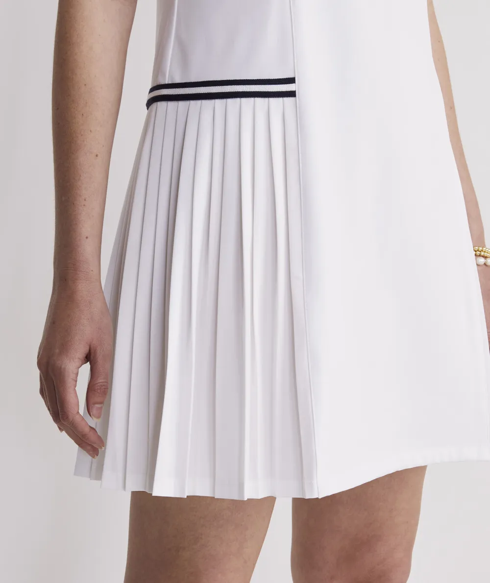 Polo Collar Pleated Performance Dress