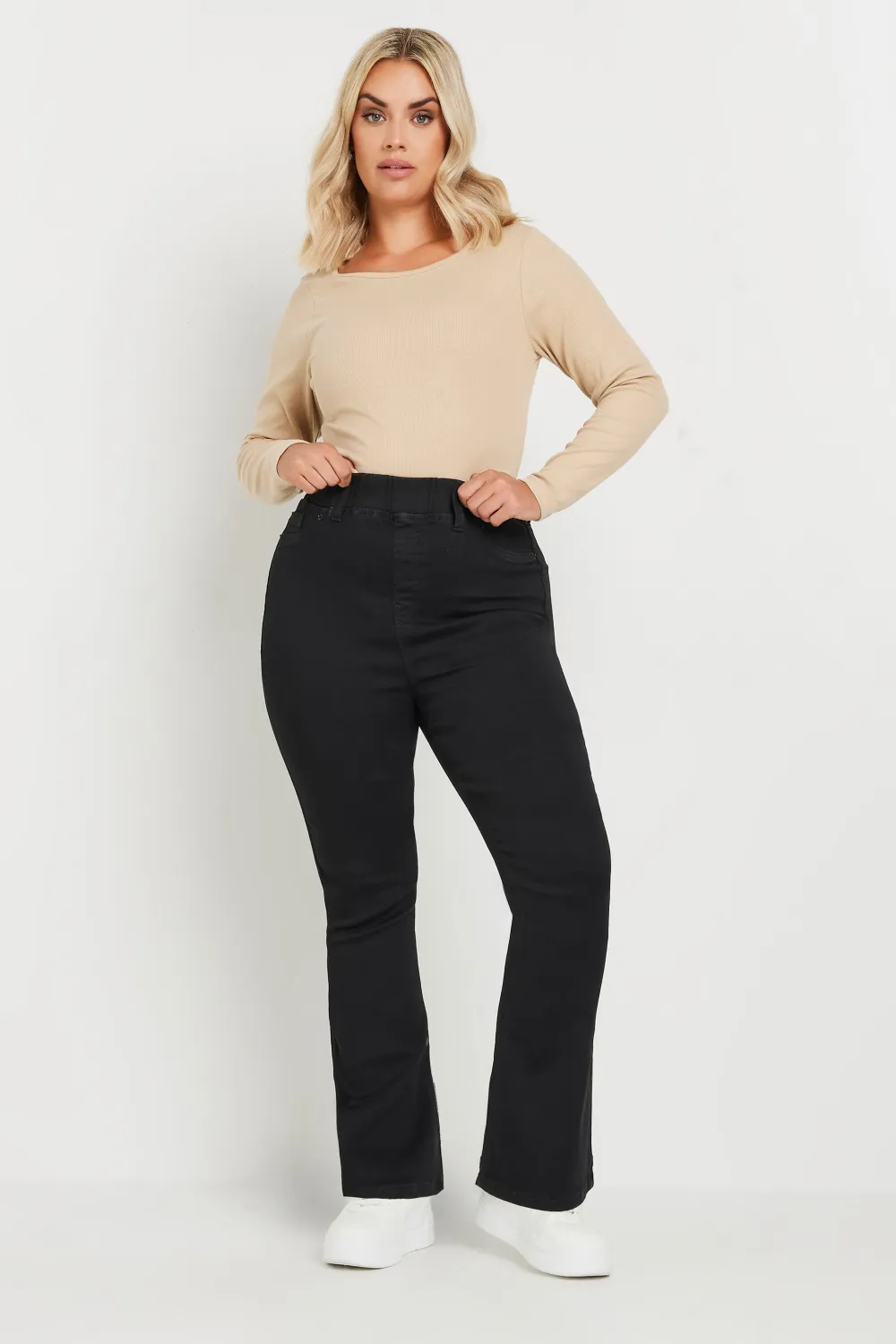 YOURS Curve Black Bootcut Jeggings