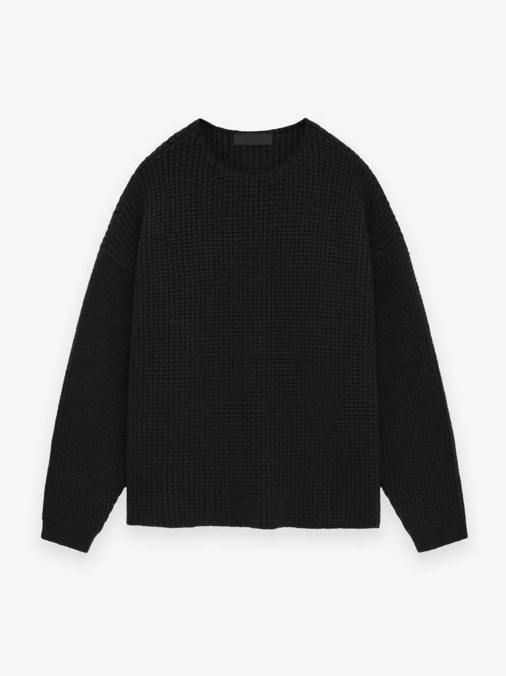 Heavy Waffle Crewneck Sweater