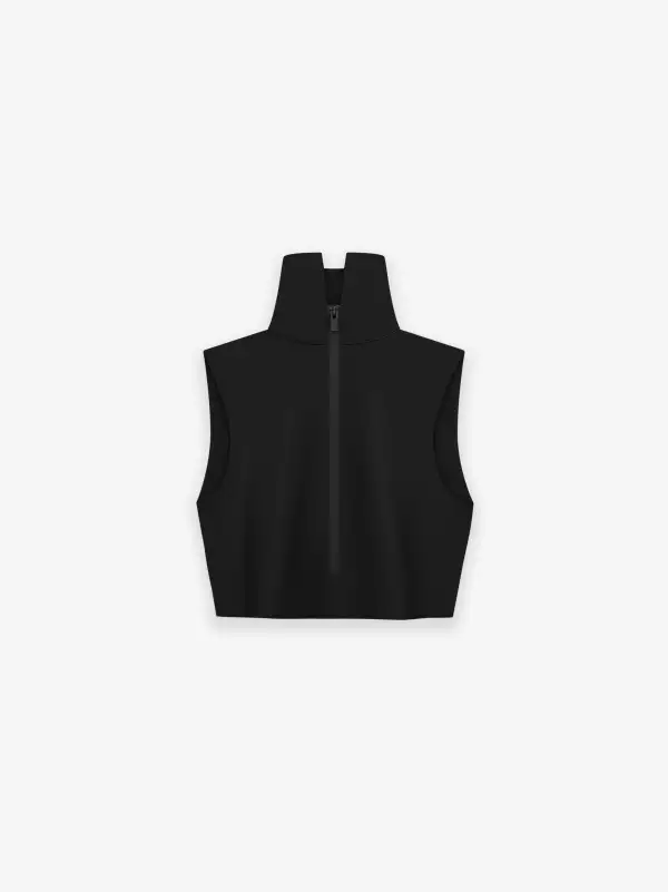 Womens High Neck Crop Top