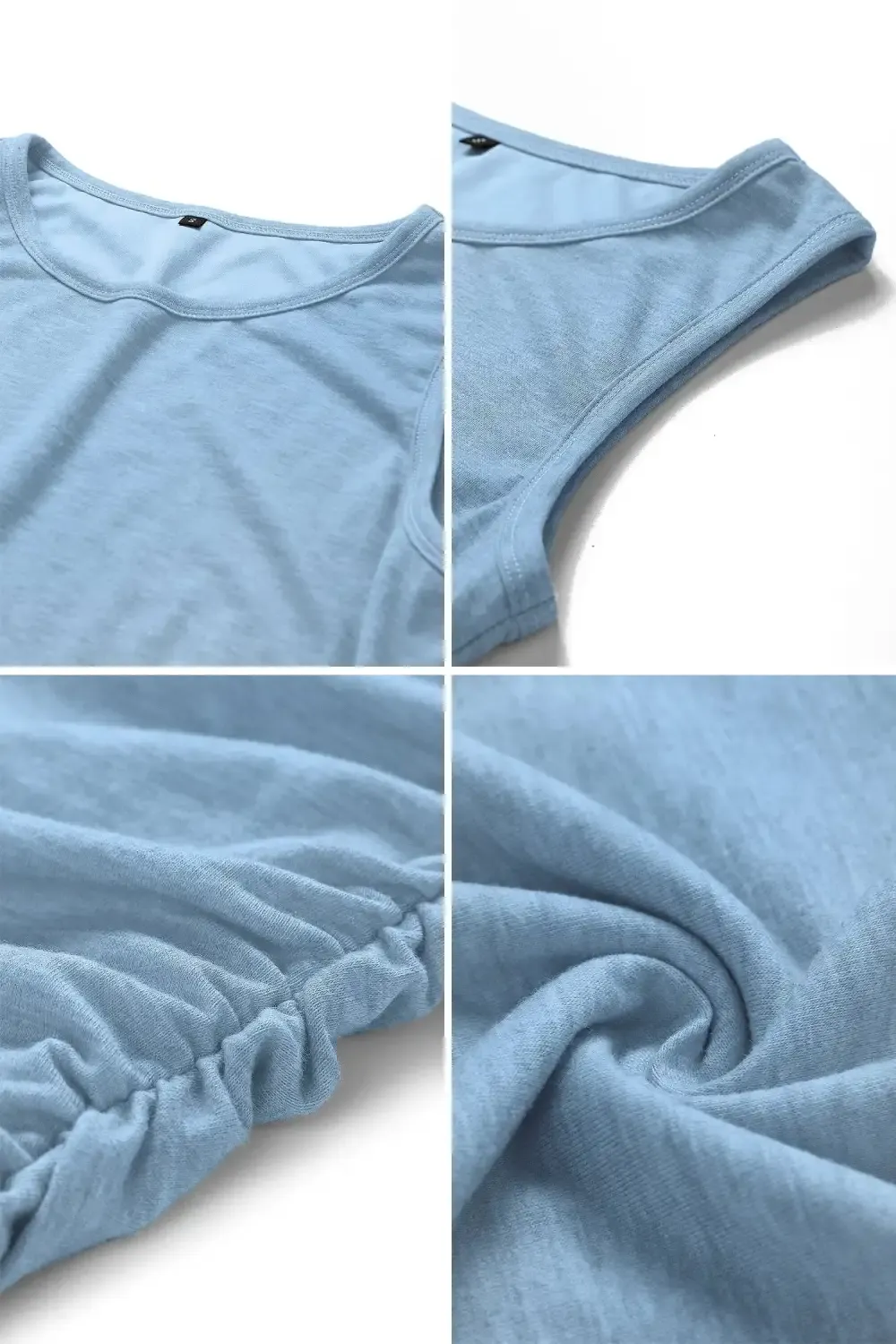 Woman's Ruched Tank Sleeveless Short Mini Dress