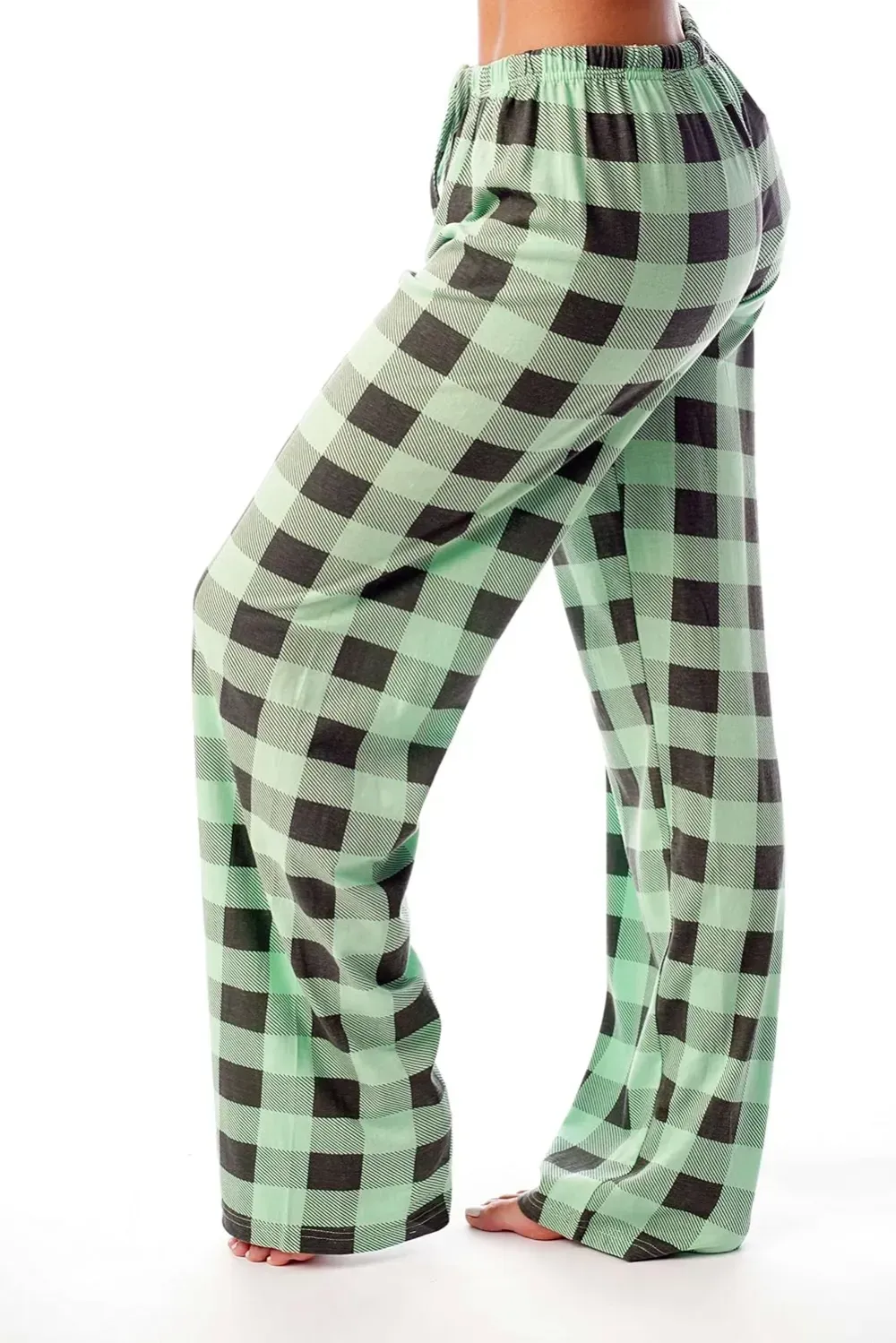 Women Pajama Pants Sleepwear Buffalo Plaid Pajamas