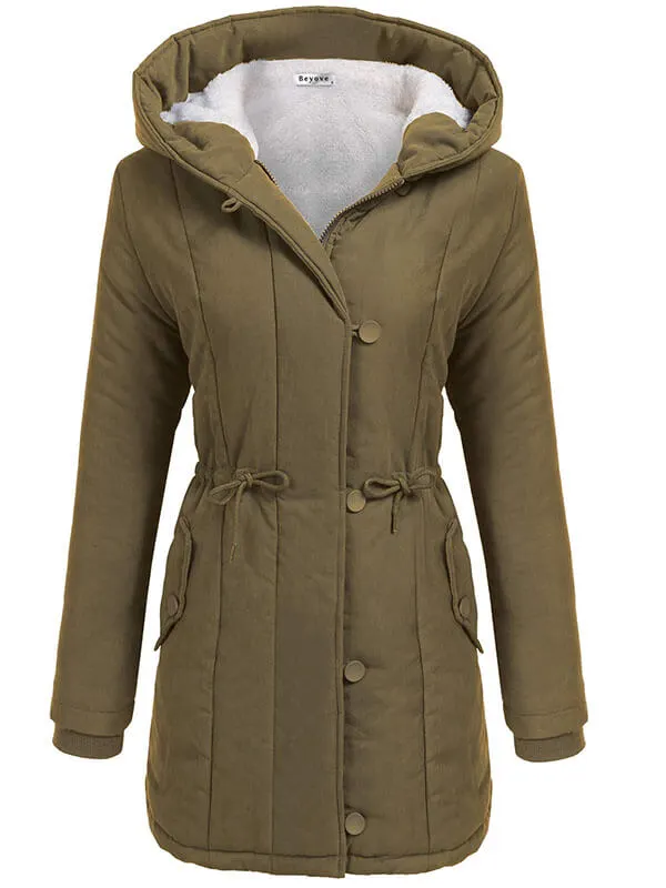 Women's hooded warm winter jacket