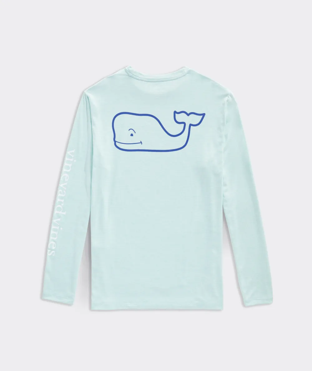 Whale Logo Long-Sleeve Harbor Performance Tee