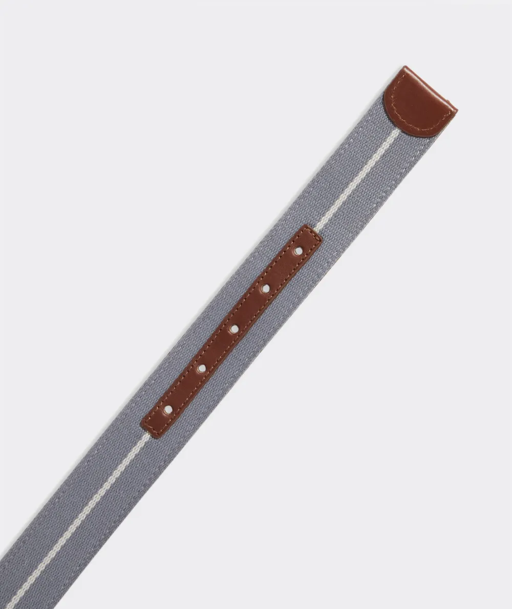 Leather & Webbing Reversible Belt