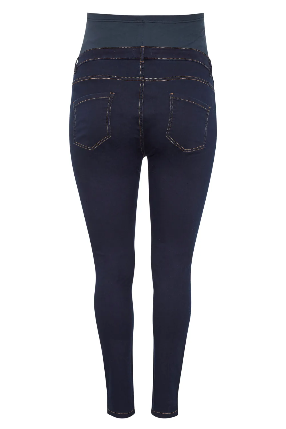 BUMP IT UP MATERNITY Curve Indigo Blue Stretch Skinny Jeans With Comfort Panel