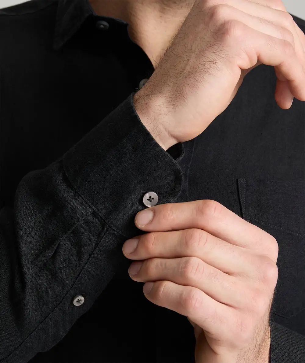 Wrinkle-Resistant Linen Vin Santo Shirt