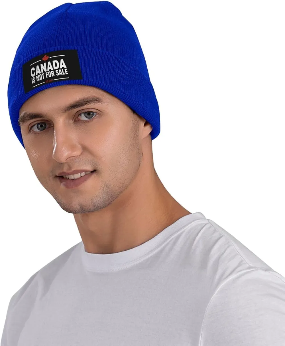 Canada is Not for Sale Unisex Beanie Knit Hat Winter Warm Skull Cap