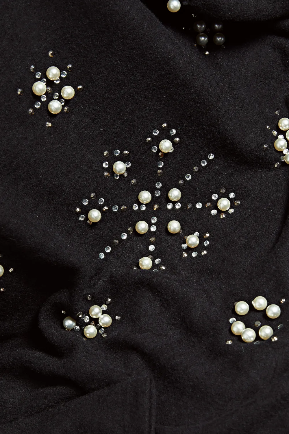 YOURS LUXURY Curve Black Stud & Pearl Embellished Sweatshirt