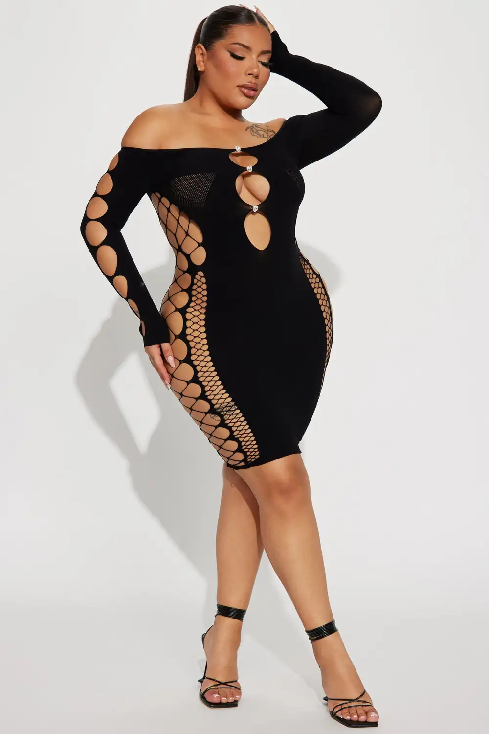 Video Babe Seamless Mini Dress - Black