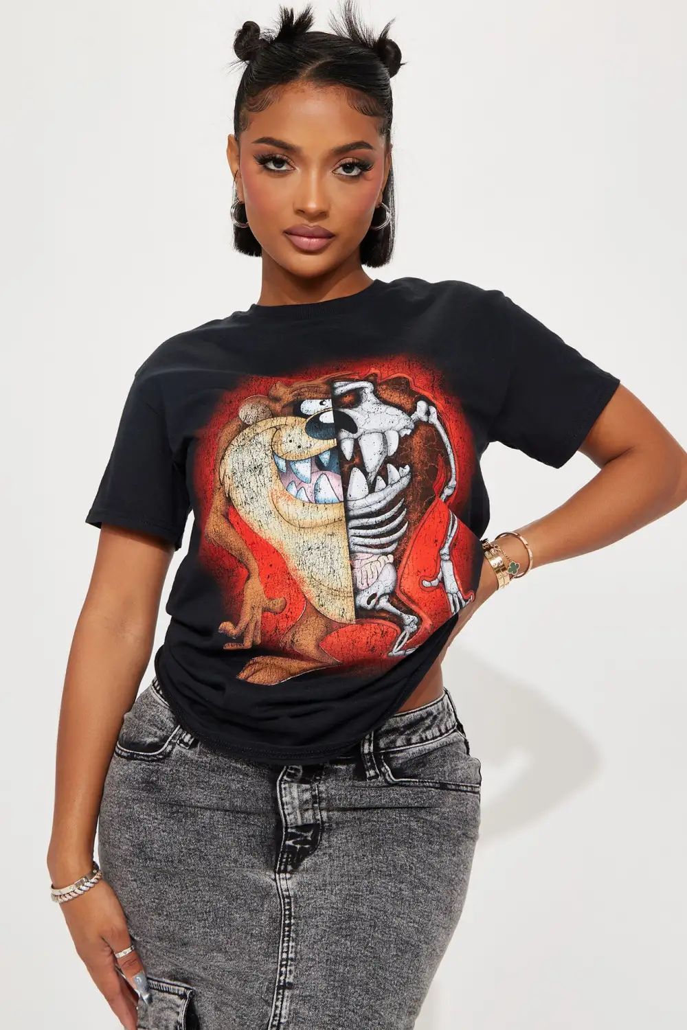 Tazmanian Devil Graphic Tshirt - Black