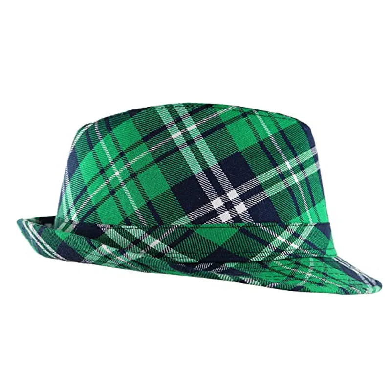 St. Patrick's Day Irish Green Checkered Hat