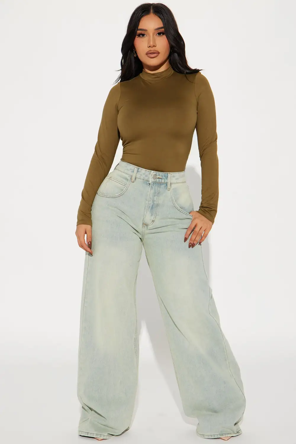 Cameron Double Lined Top - Olive