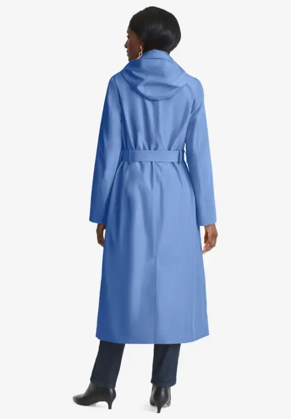 Double Breasted Long Trench Raincoat