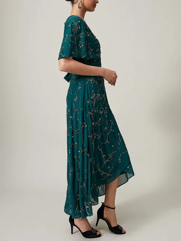 Beaded Chiffon Sophistication Ladies Dress